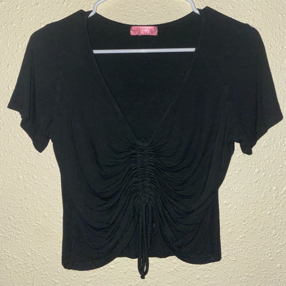 Black crop top